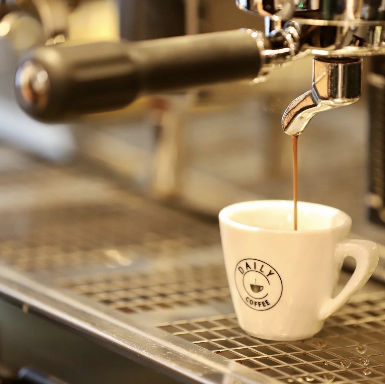 Fresh espresso at Daily Coffee Munich
