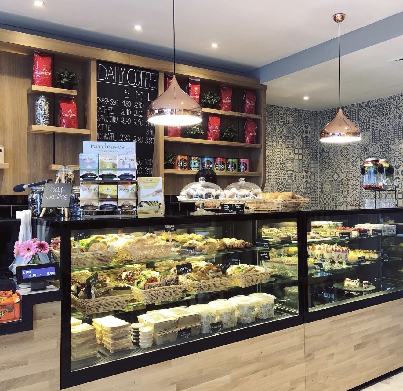 Daily Coffee Munich cafe and breakfast counter
